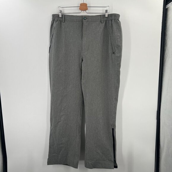 Linksoul XL Gray Heather Hybrid Pants Performance Stretch Zip Ankle Golf Travel - Picture 14 of 14